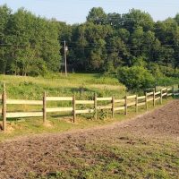 Wooden Pasture Fence