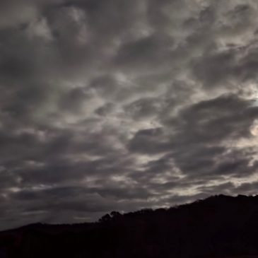 Tonight the Moon played Hide and Seek with the Clouds.