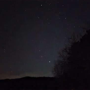 Winter Stars and a Quiet Glow in Otter Creek