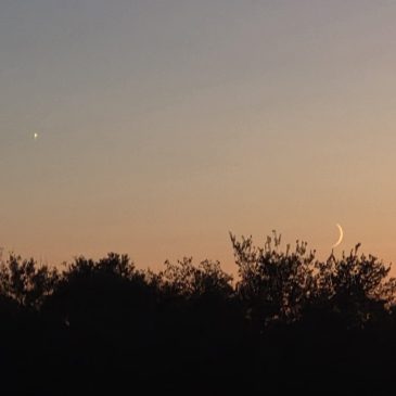 The Moon and Venus Over Otter Creek